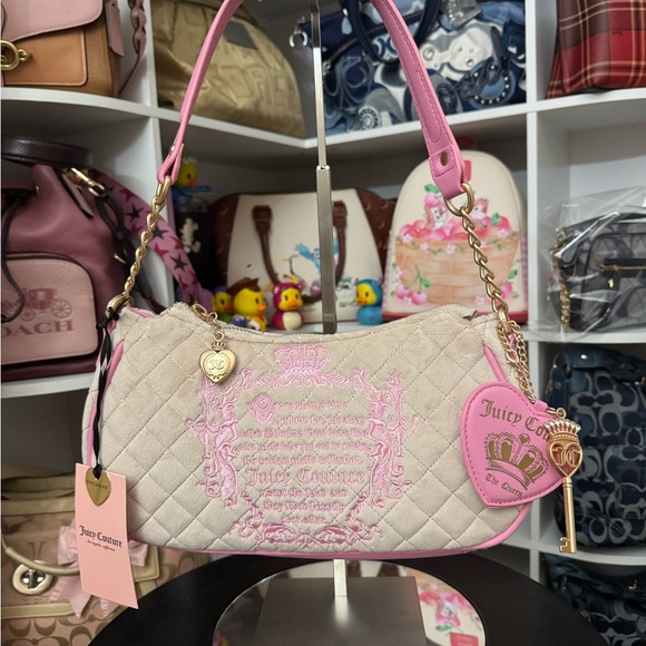 Juicy Couture Handbags - Juicy Couture Pink Juicy Tale Shoulder Bag